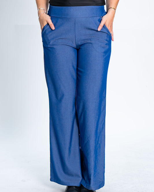 Pantalón Tencel Enzo Azul