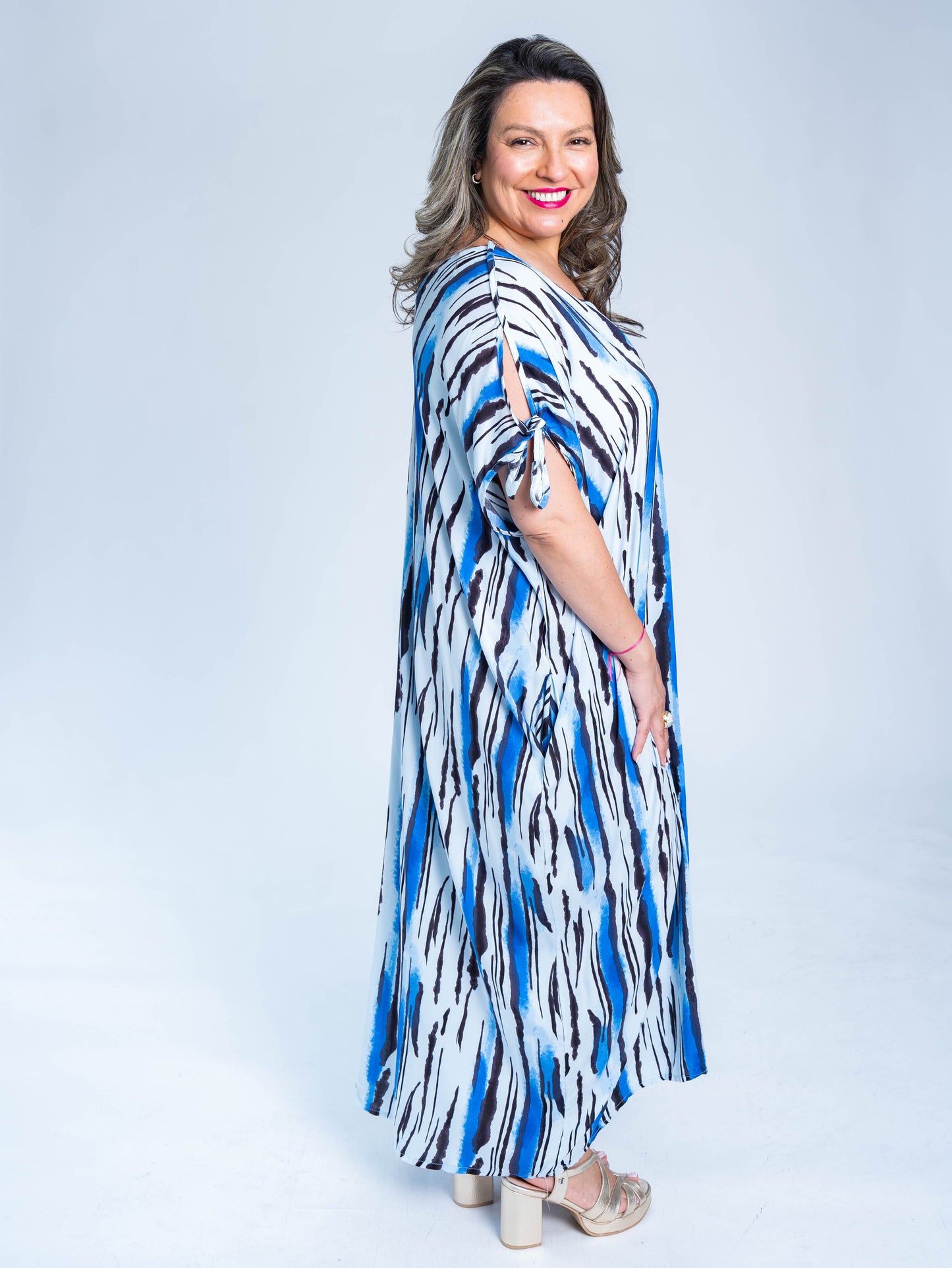 VESTIDO OVER AZUL