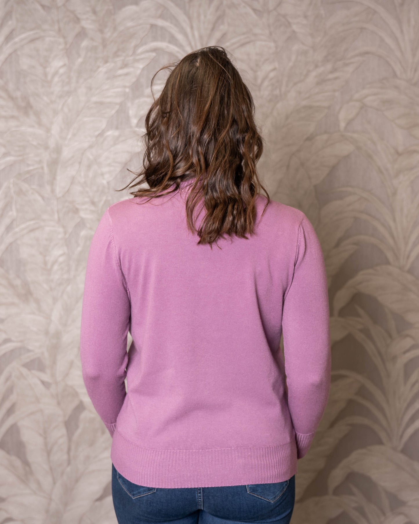 Sweater Cuello Alto Dafne Lila