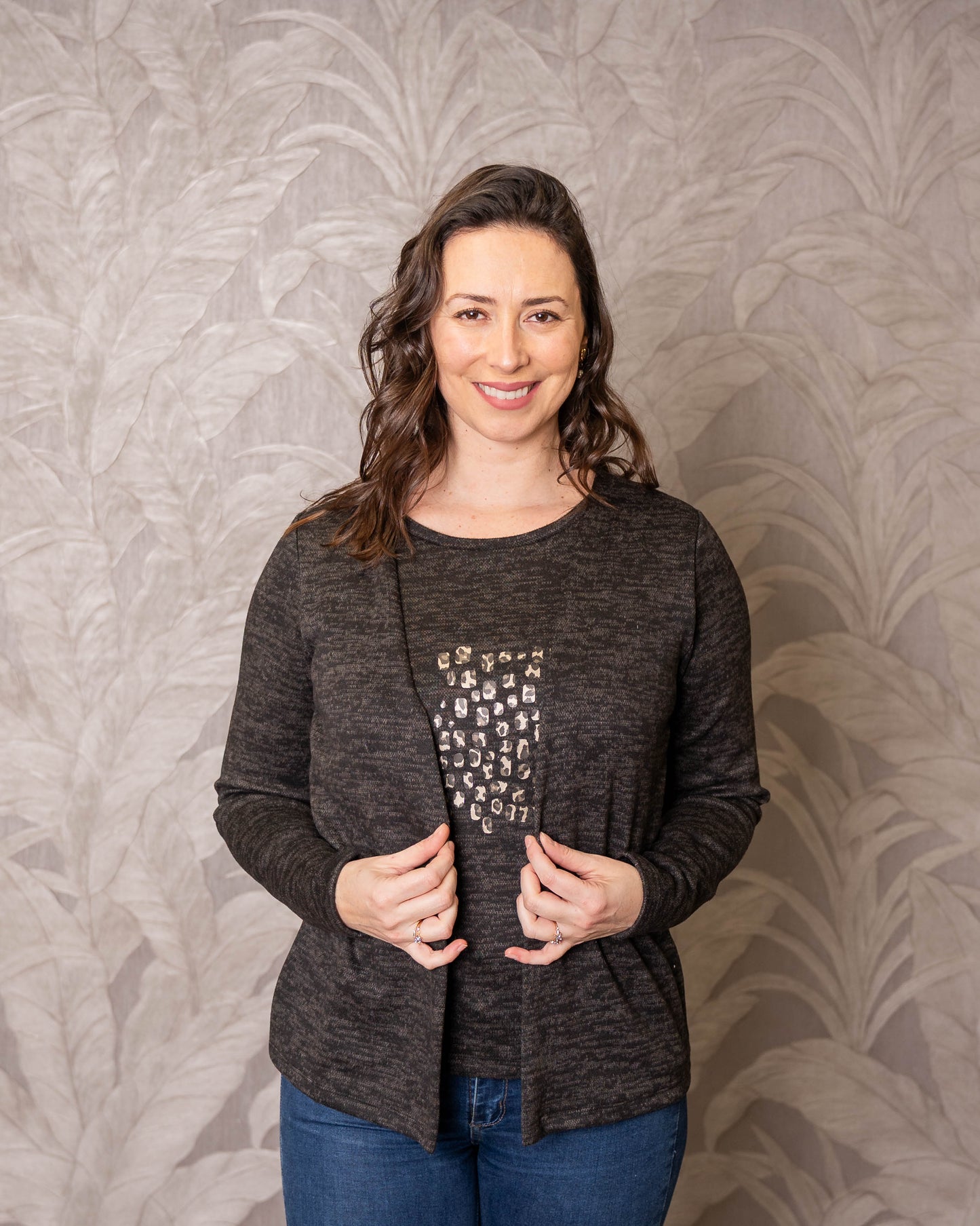 SWEATER MENTIROSO PRINT GRIS