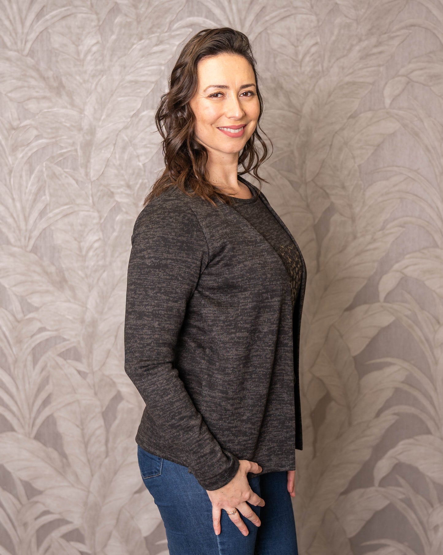 SWEATER MENTIROSO PRINT GRIS