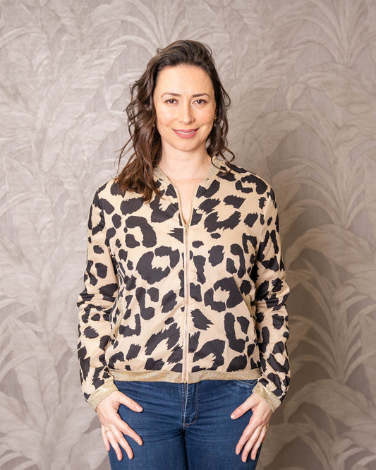 CHAQUETA PRINT EVA BEIGE