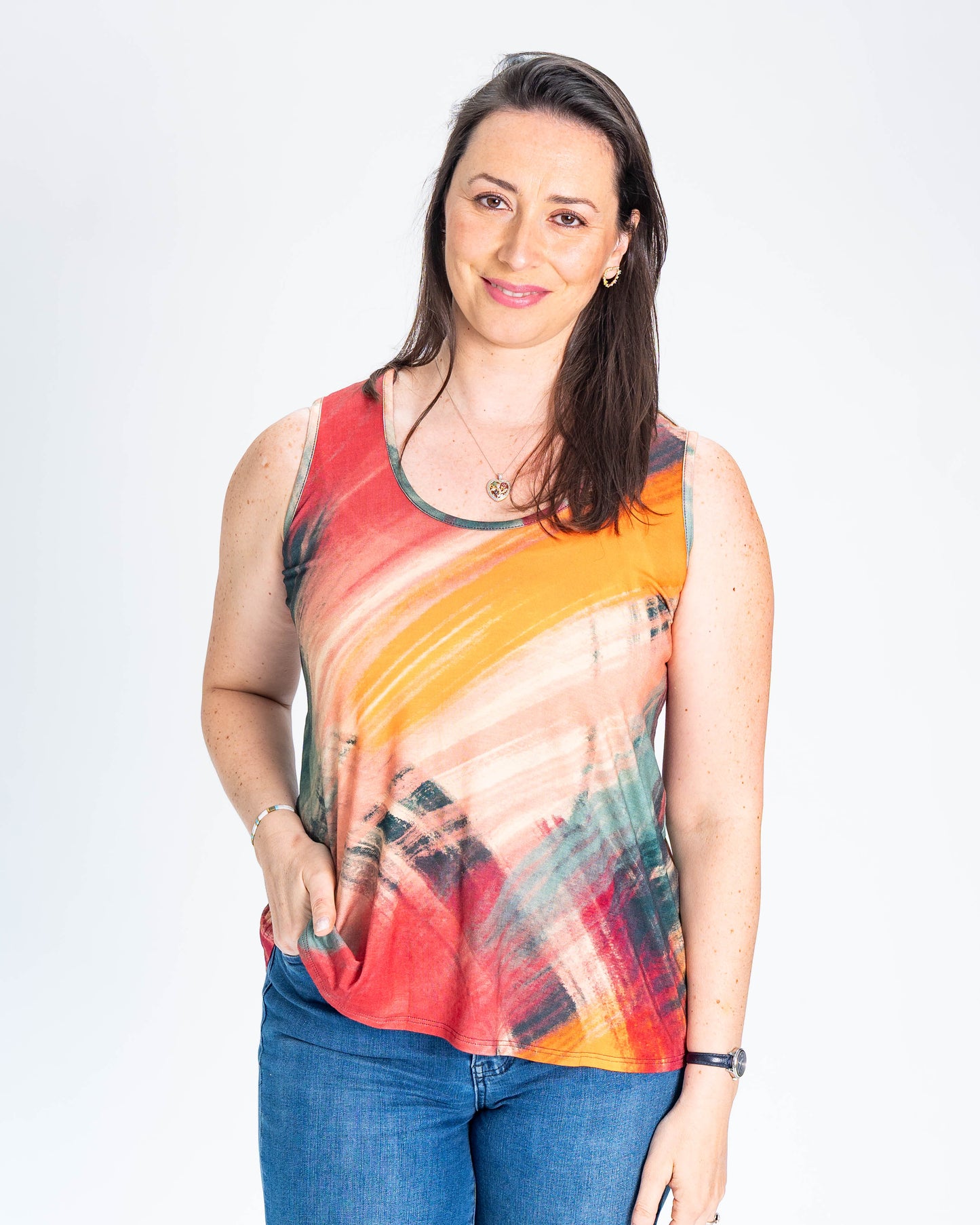 Polera BR Musculosa Emilia Naranjo