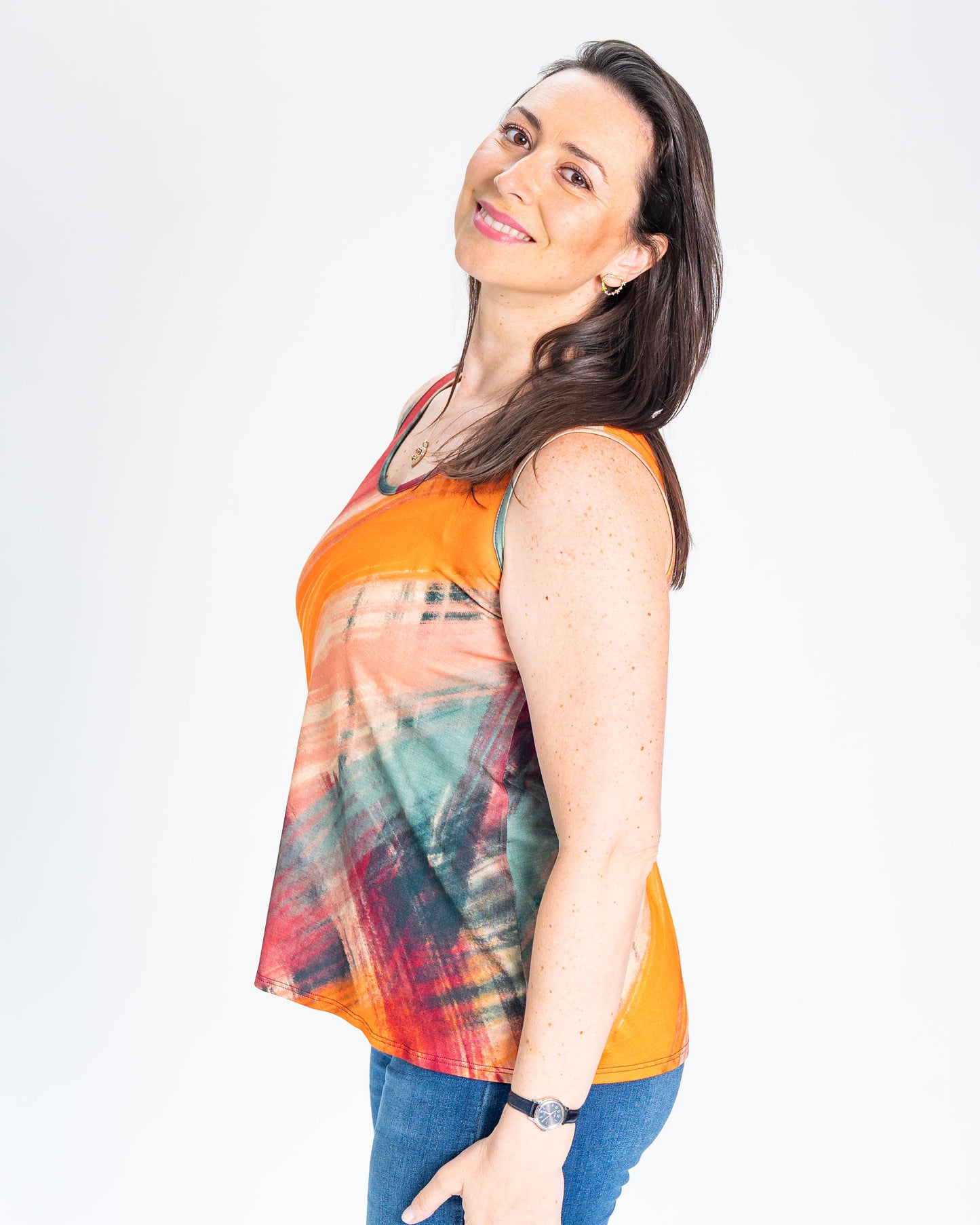 Polera BR Musculosa Emilia Naranjo