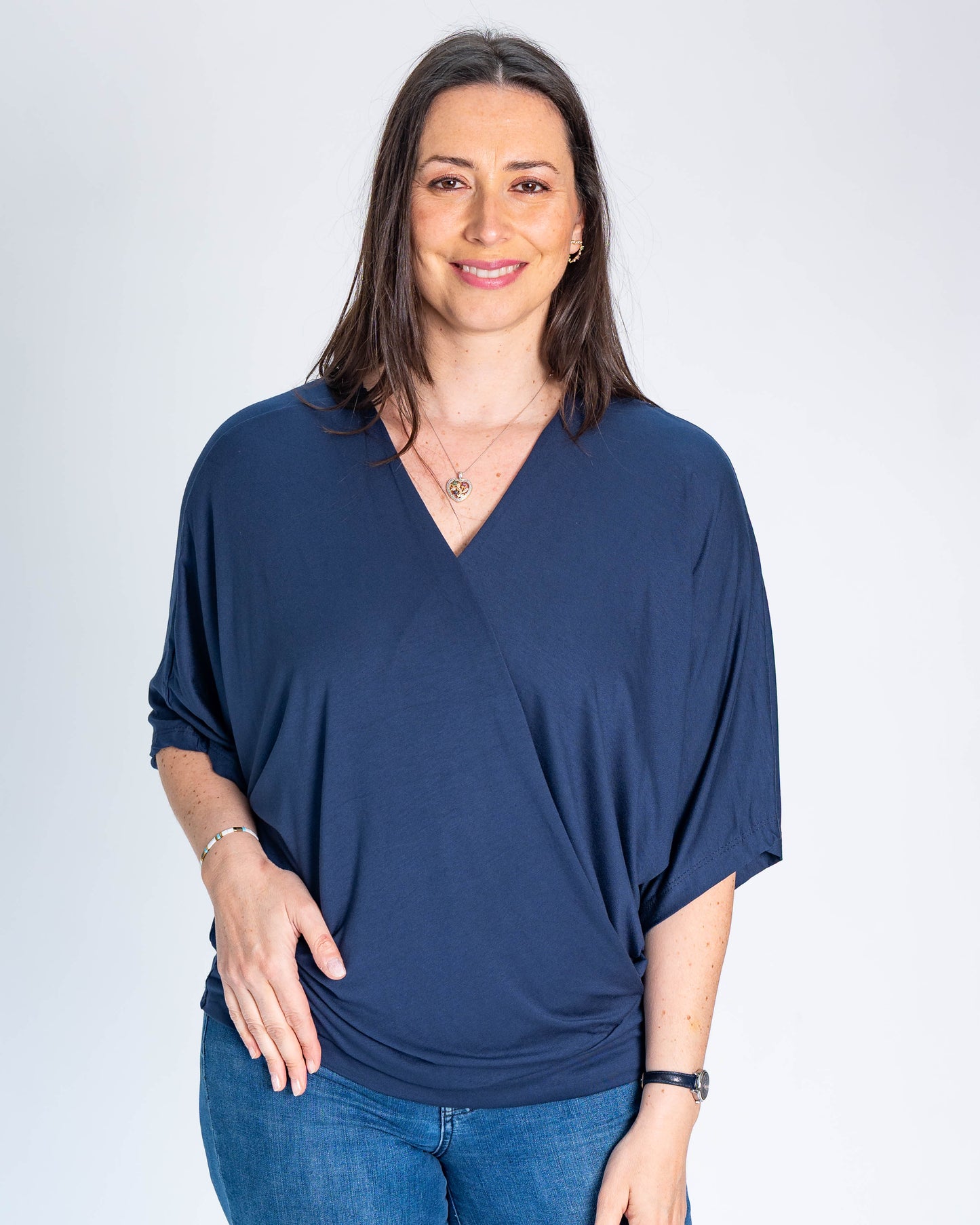 Polera BR Adela Azul Marino