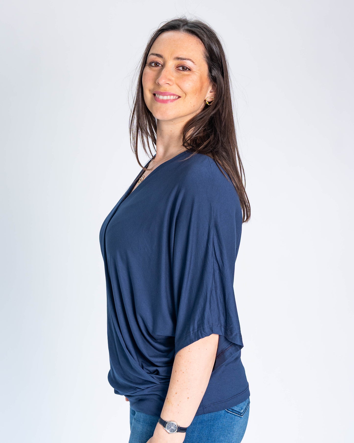 Polera BR Adela Azul Marino