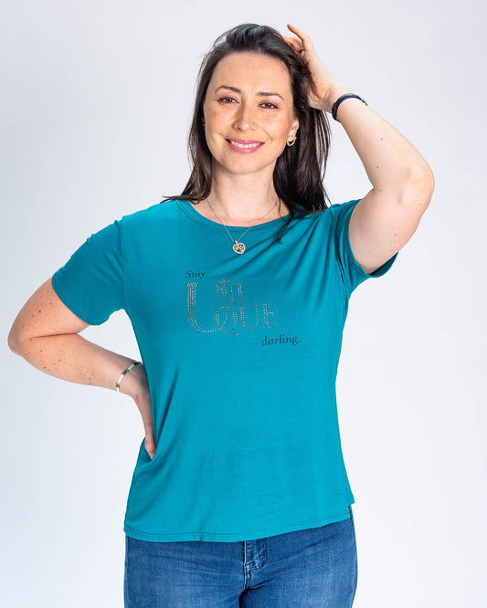Polera BR Aylin Unique Turquesa