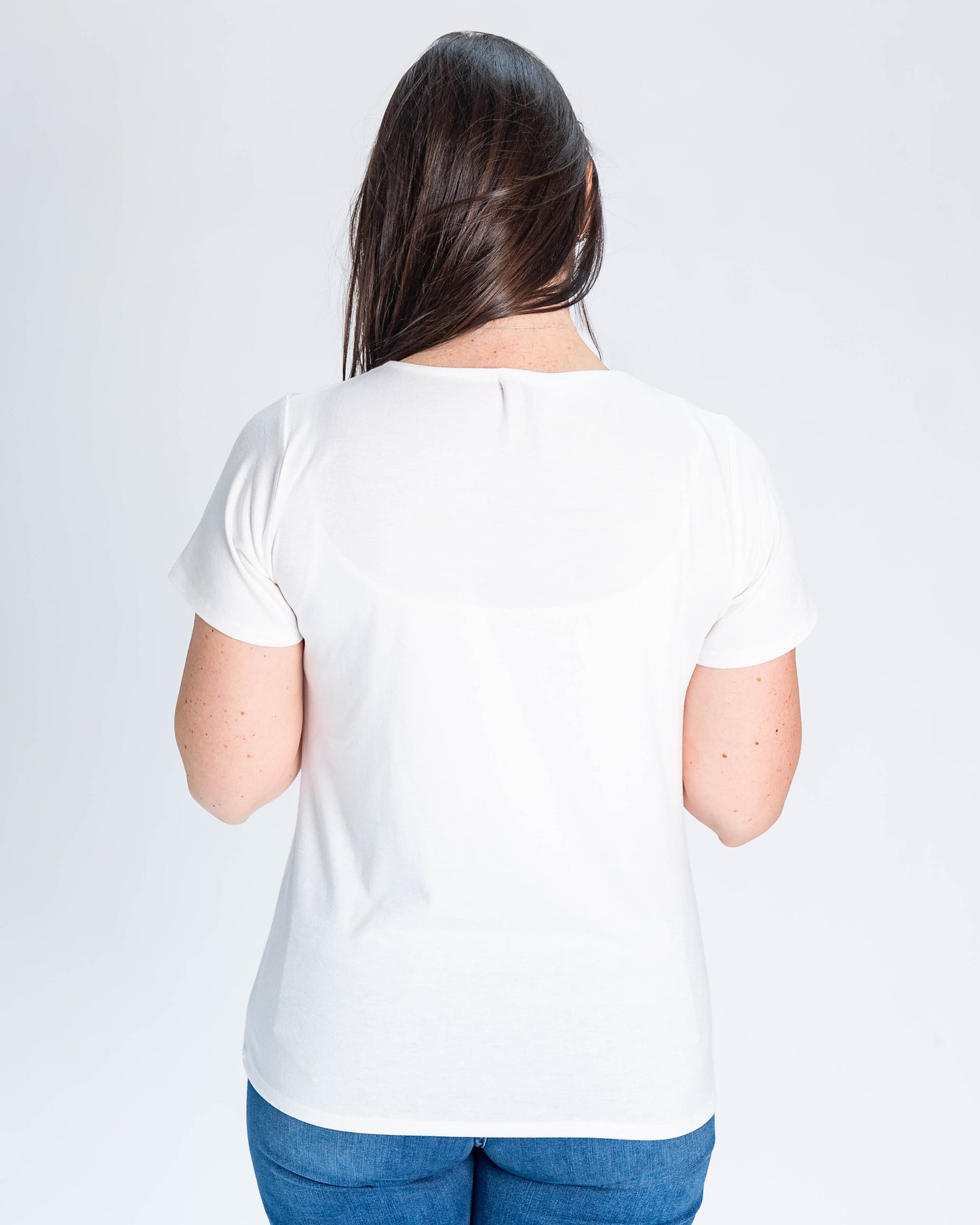 Polera Nancy Brillos Blanco