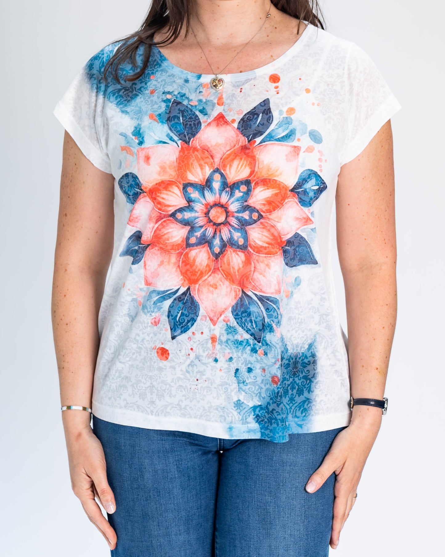 Polera BR Aline Mandala Azul