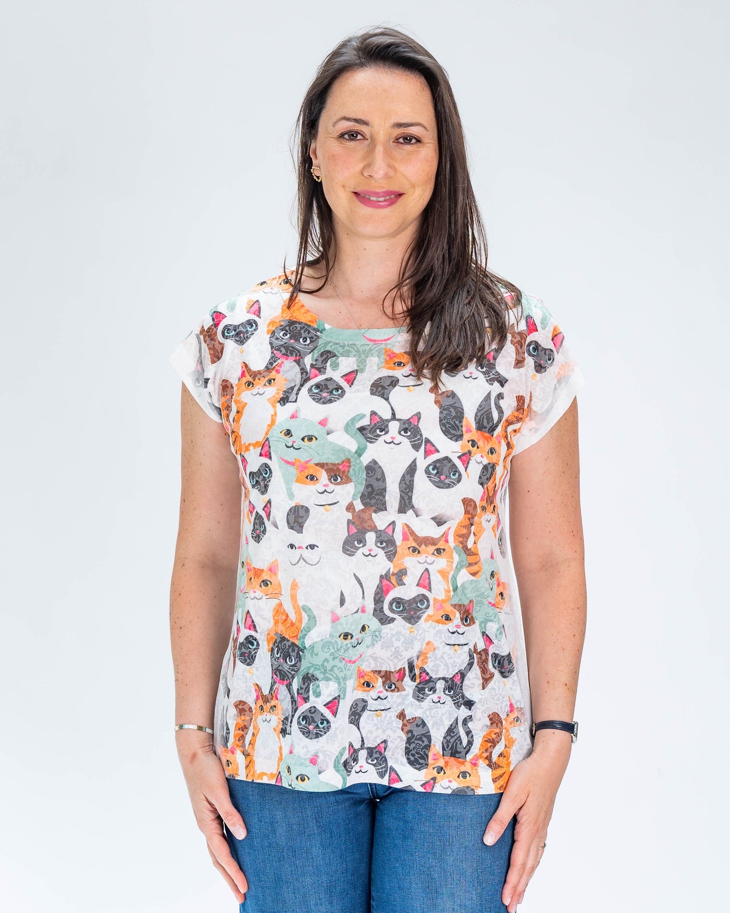 Polera BR Aline Gatitos