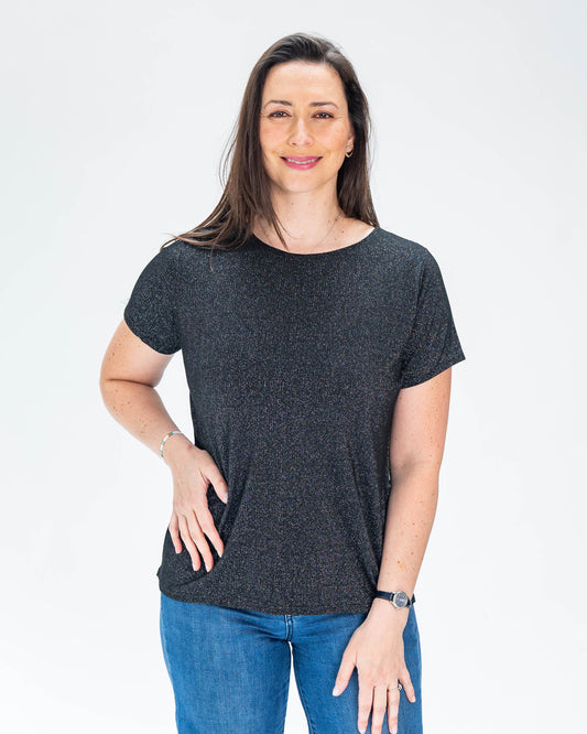 Polera BR Lurex Negro