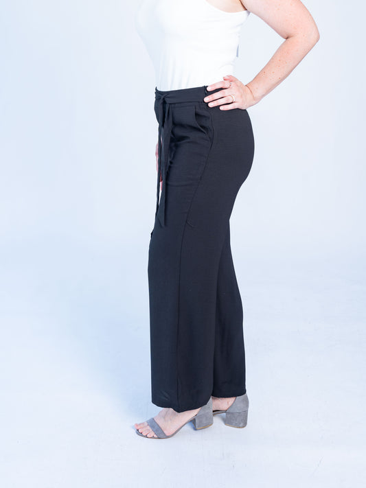 Pantalón Ojetillo Negro