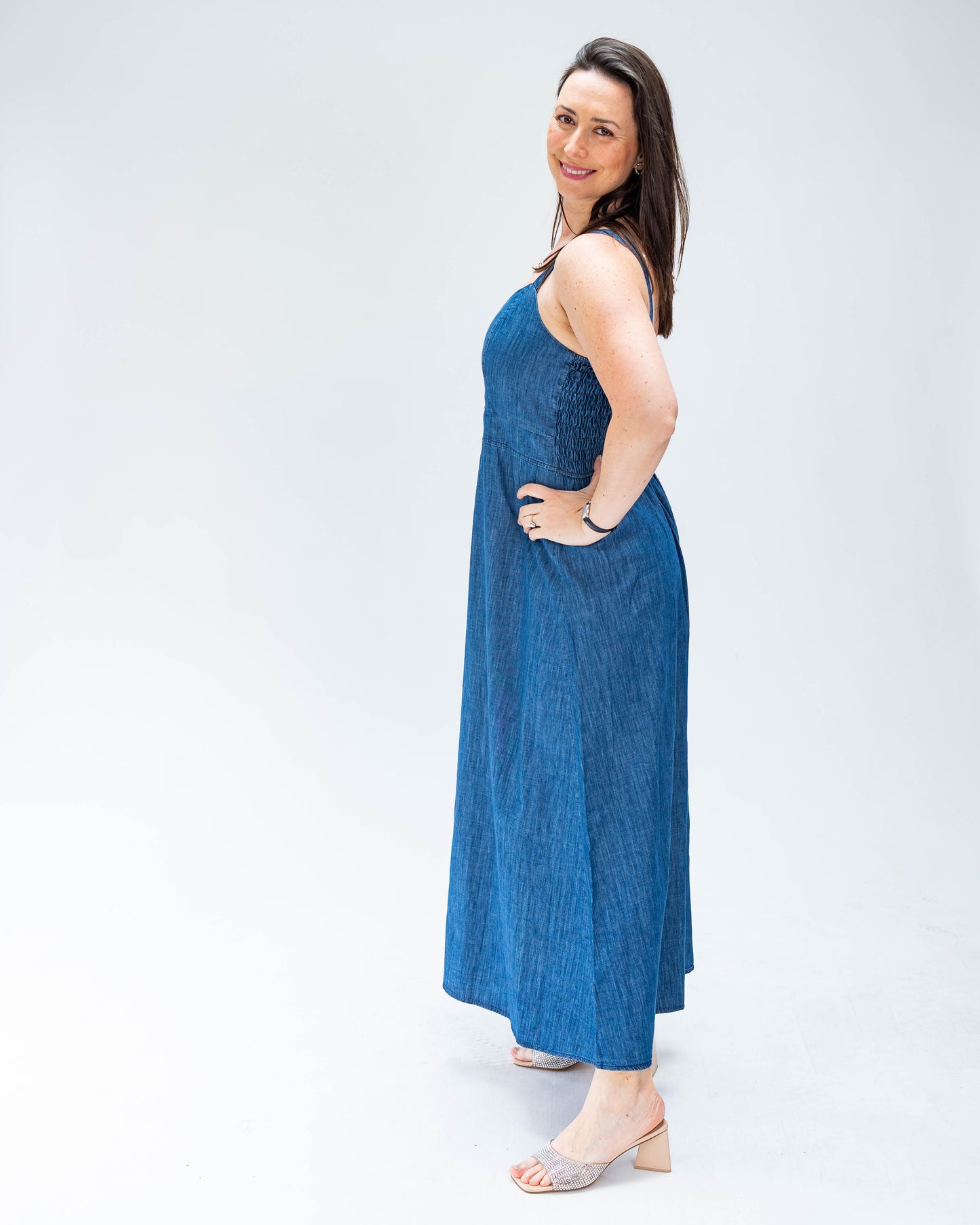 Vestido BR Mezclilla Tirante Grueso