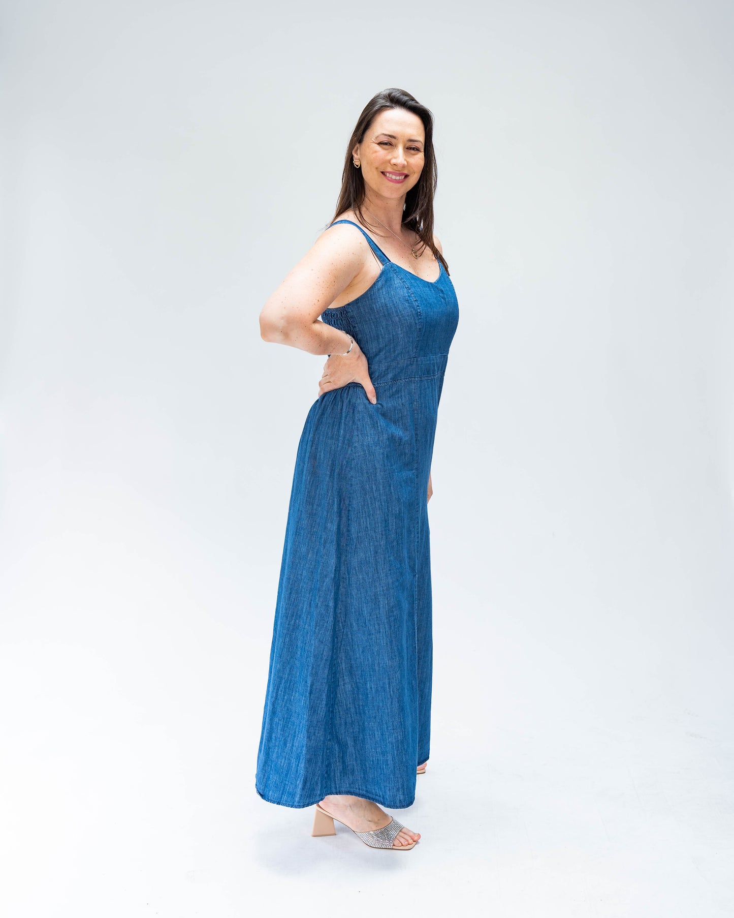 Vestido BR Mezclilla Tirante Grueso