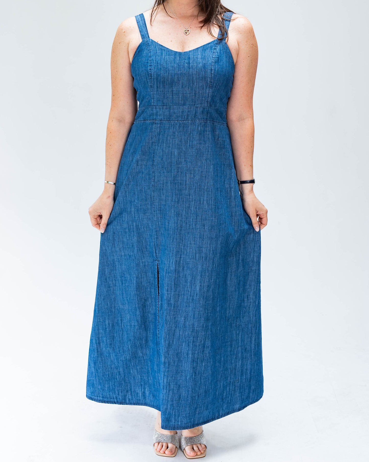 Vestido BR Mezclilla Tirante Grueso