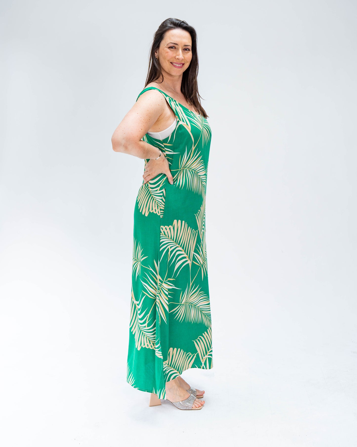 Vestido Brasileño Malu Verde