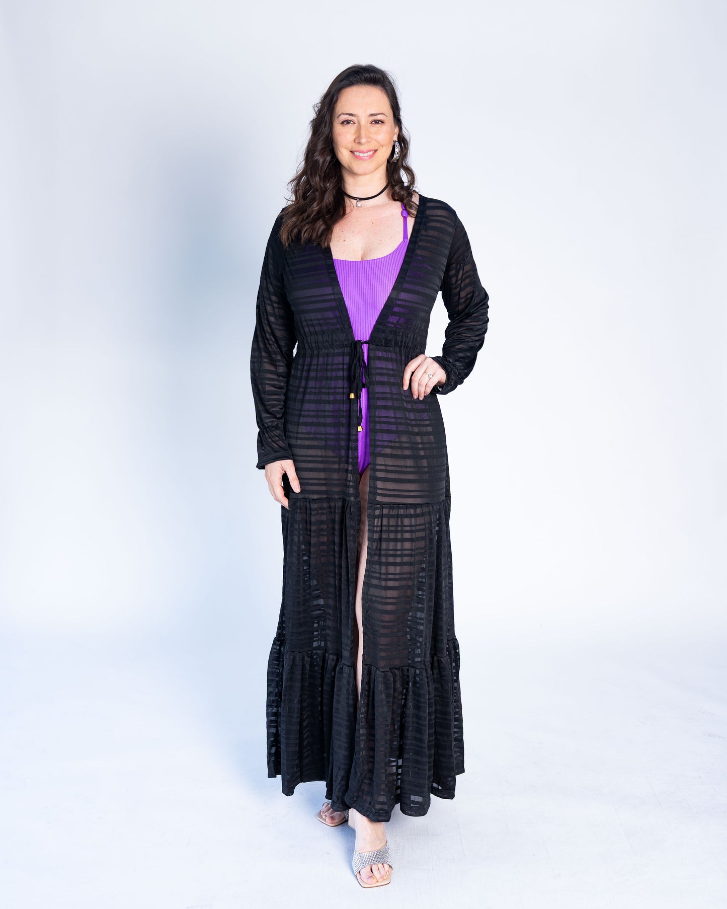 Salida de Baño Larga BR Noire Negro