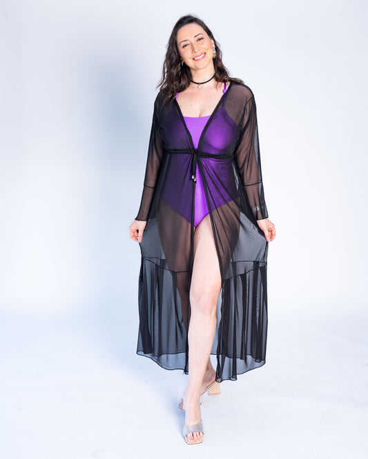 Salida de Baño Larga BR Camila Negro