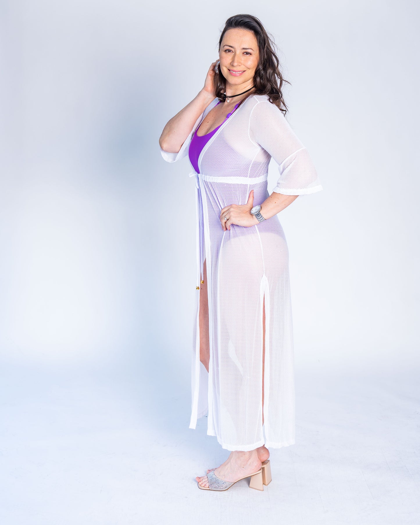 Salida de Baño Largo BR Dahlia Blanco