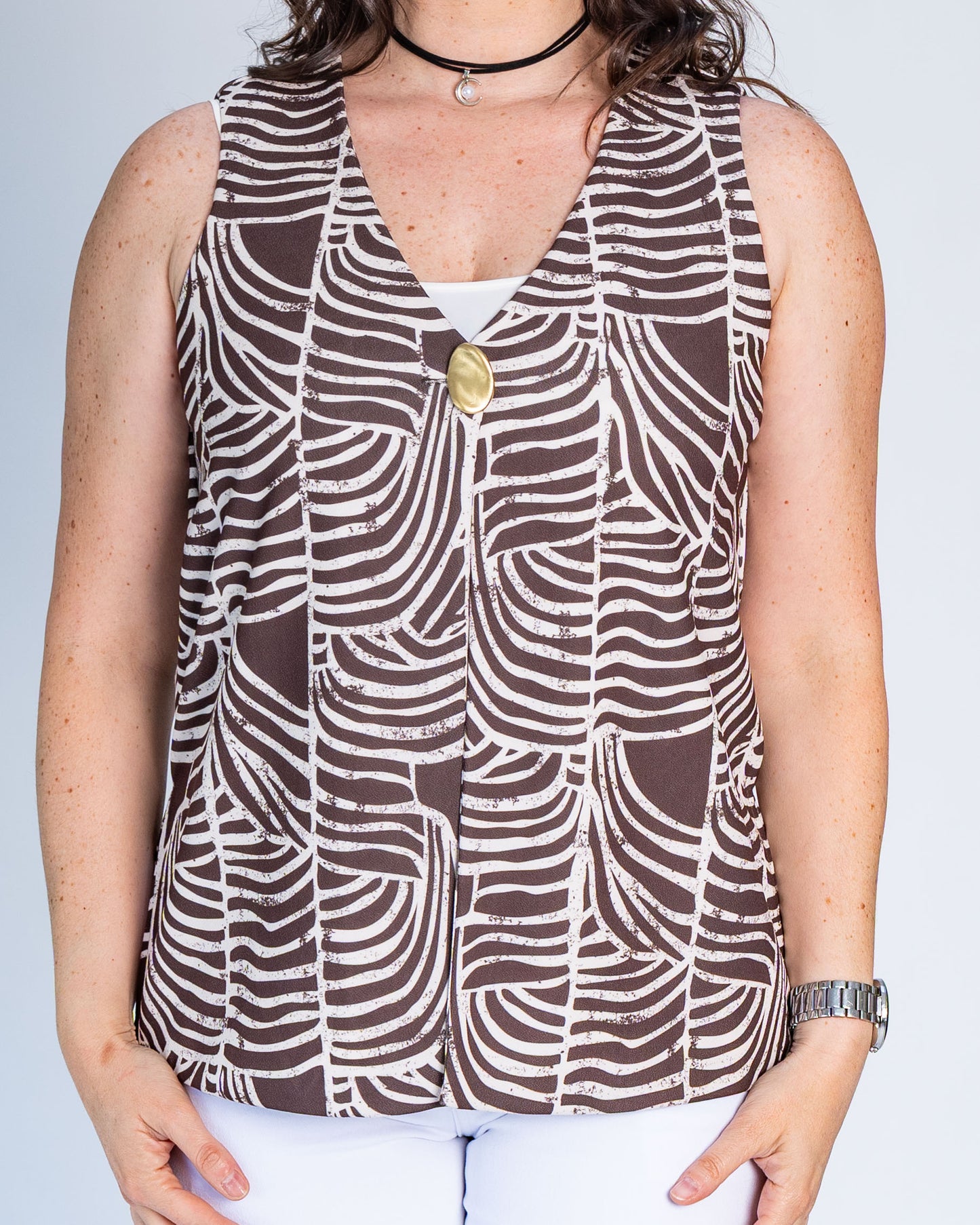 Gillette Samanta Botón Dorado Café