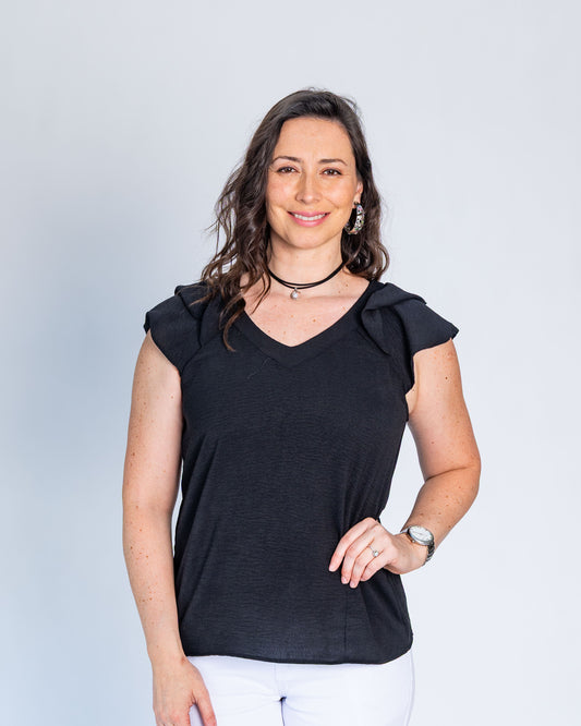 Blusa Ana María Negro