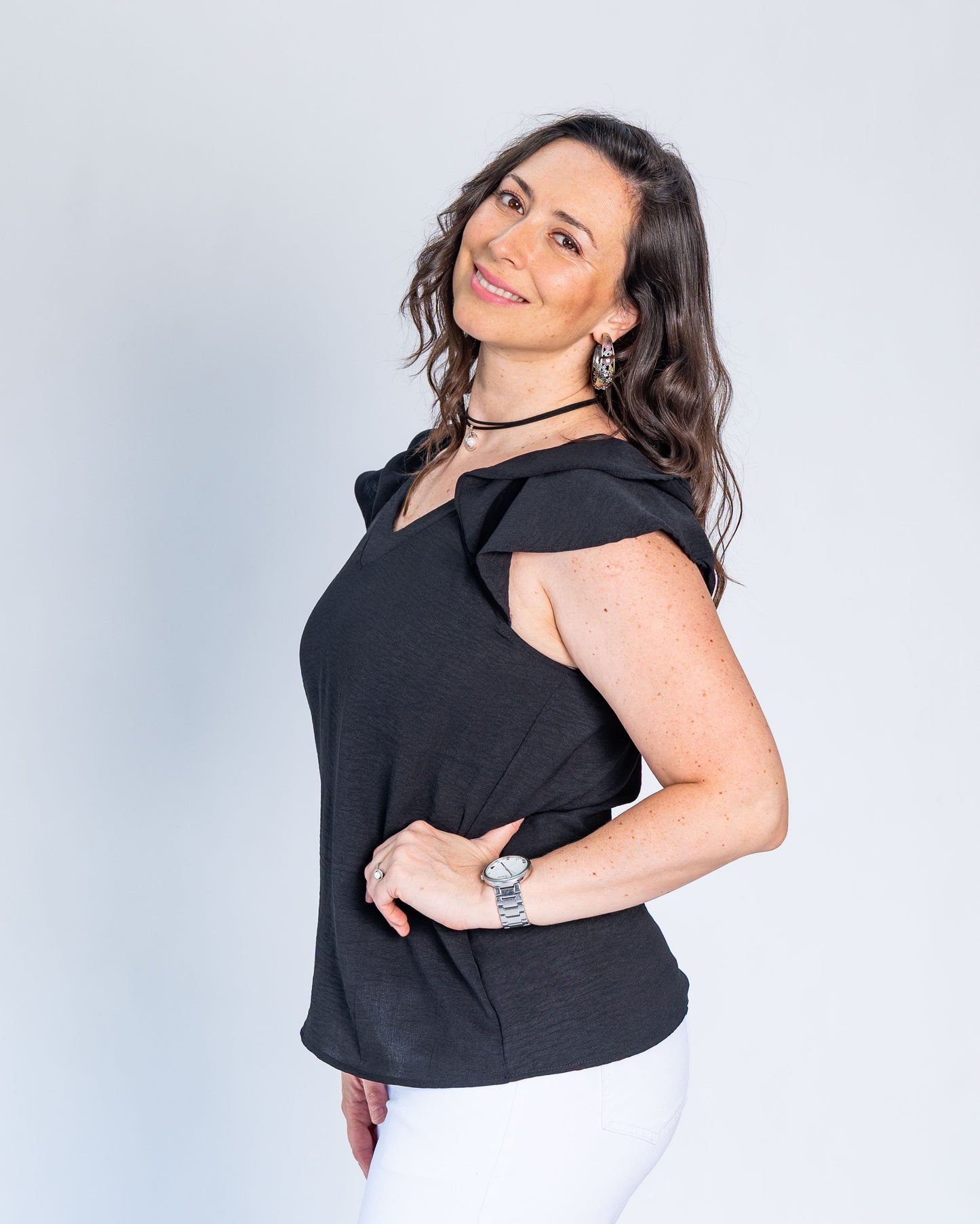 Blusa Ana María Negro