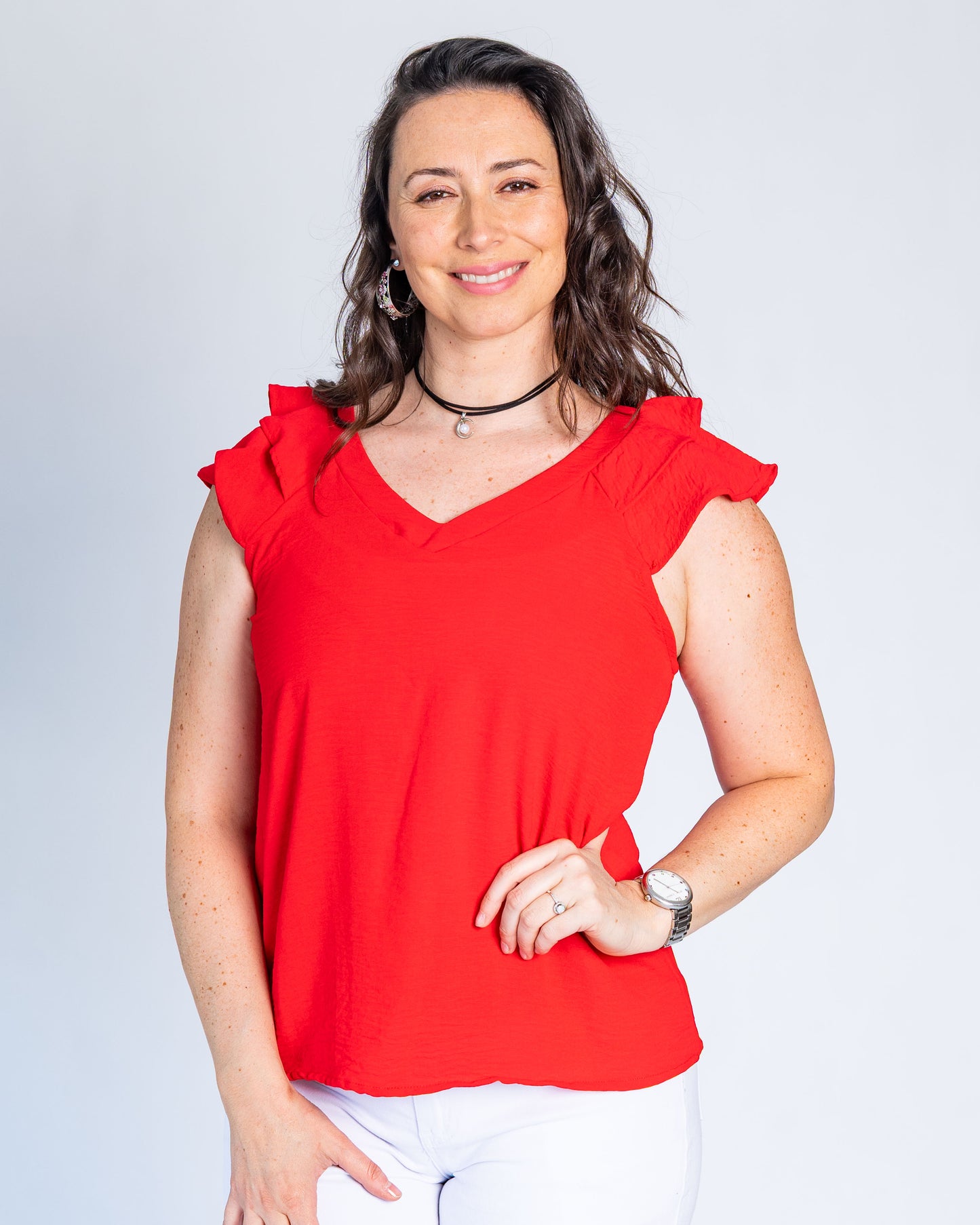 Blusa Ana María Rojo