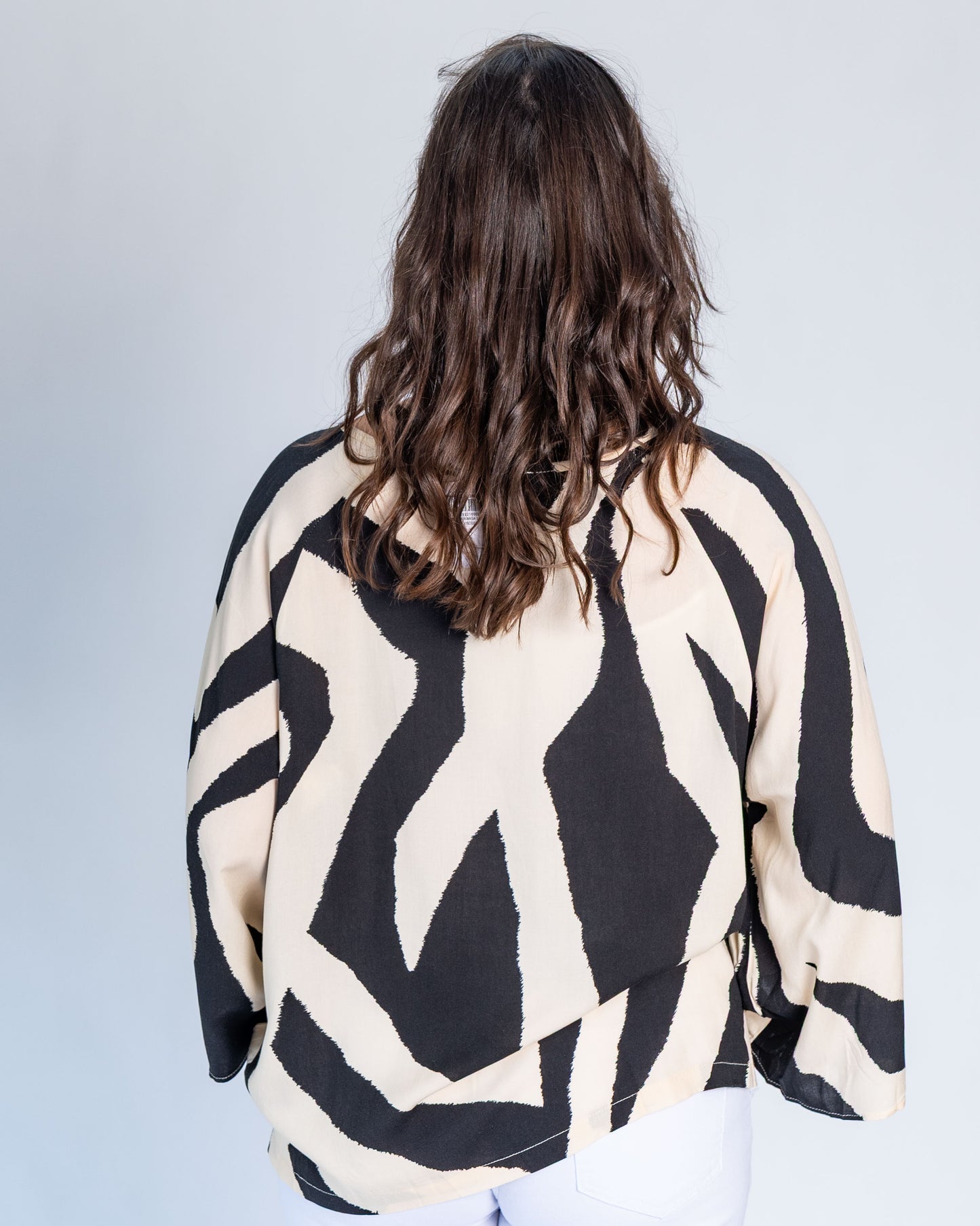 Polera BR Chloe Blanco y Negro