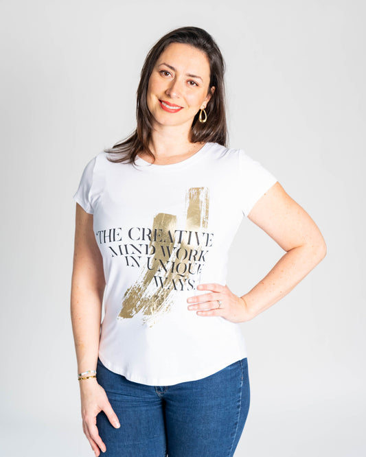 POLERA CREATIVE BLANCO