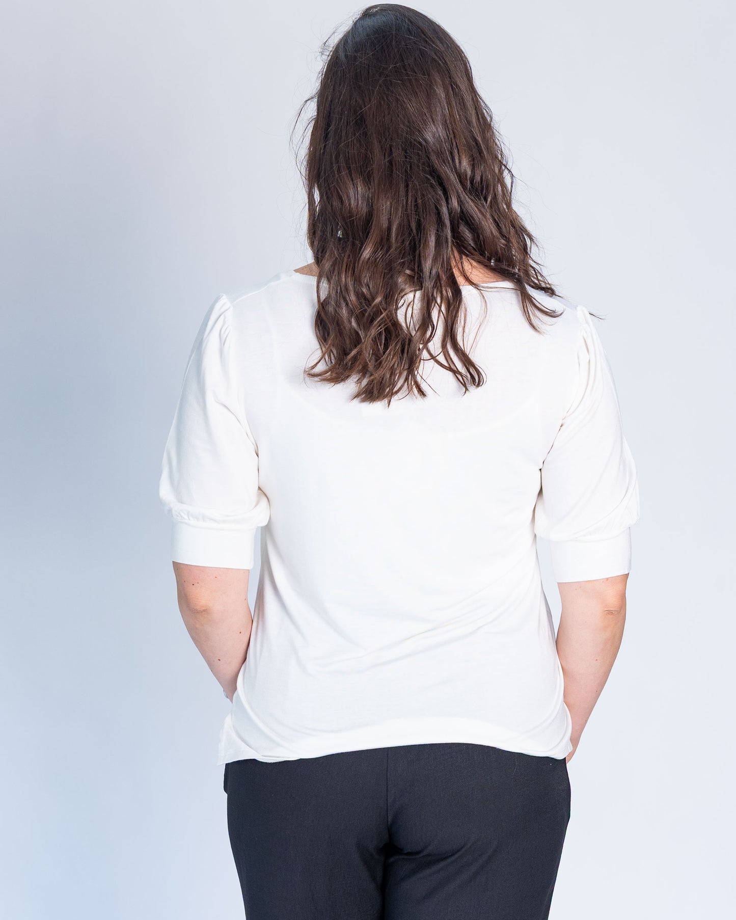 Polera Ada Flor Blanco