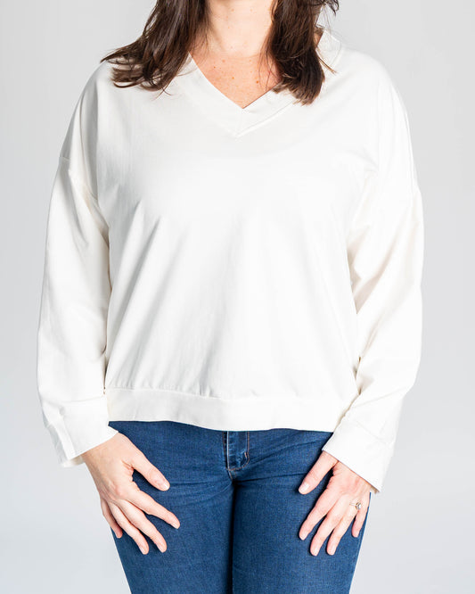 Polerón Cuello v Blanco