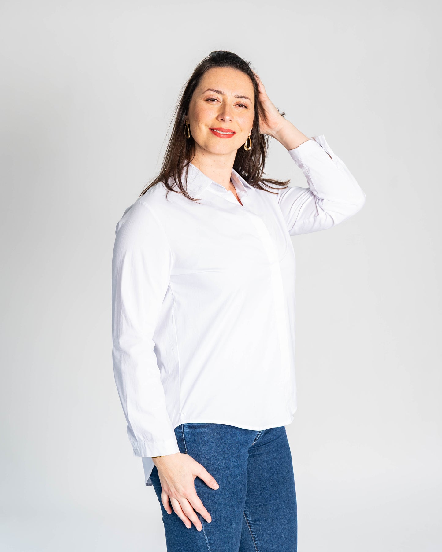 BLUSA BASICA BLANCA
