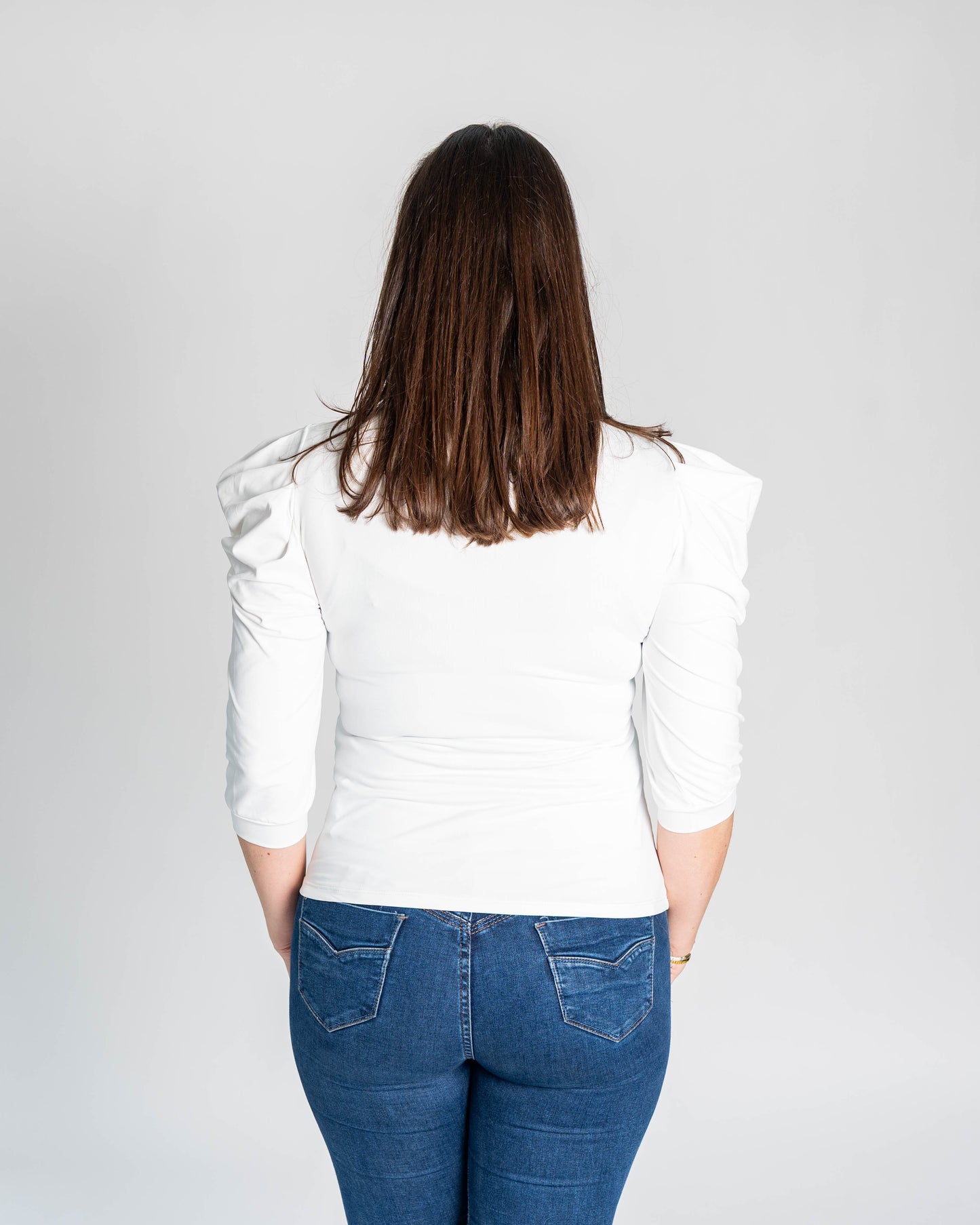 POLERA MANGA PRINCESA BLANCA