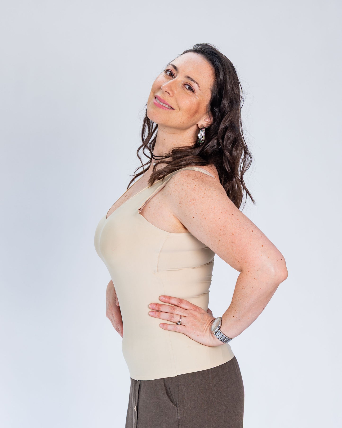 Bralette Tirante Grueso Beige