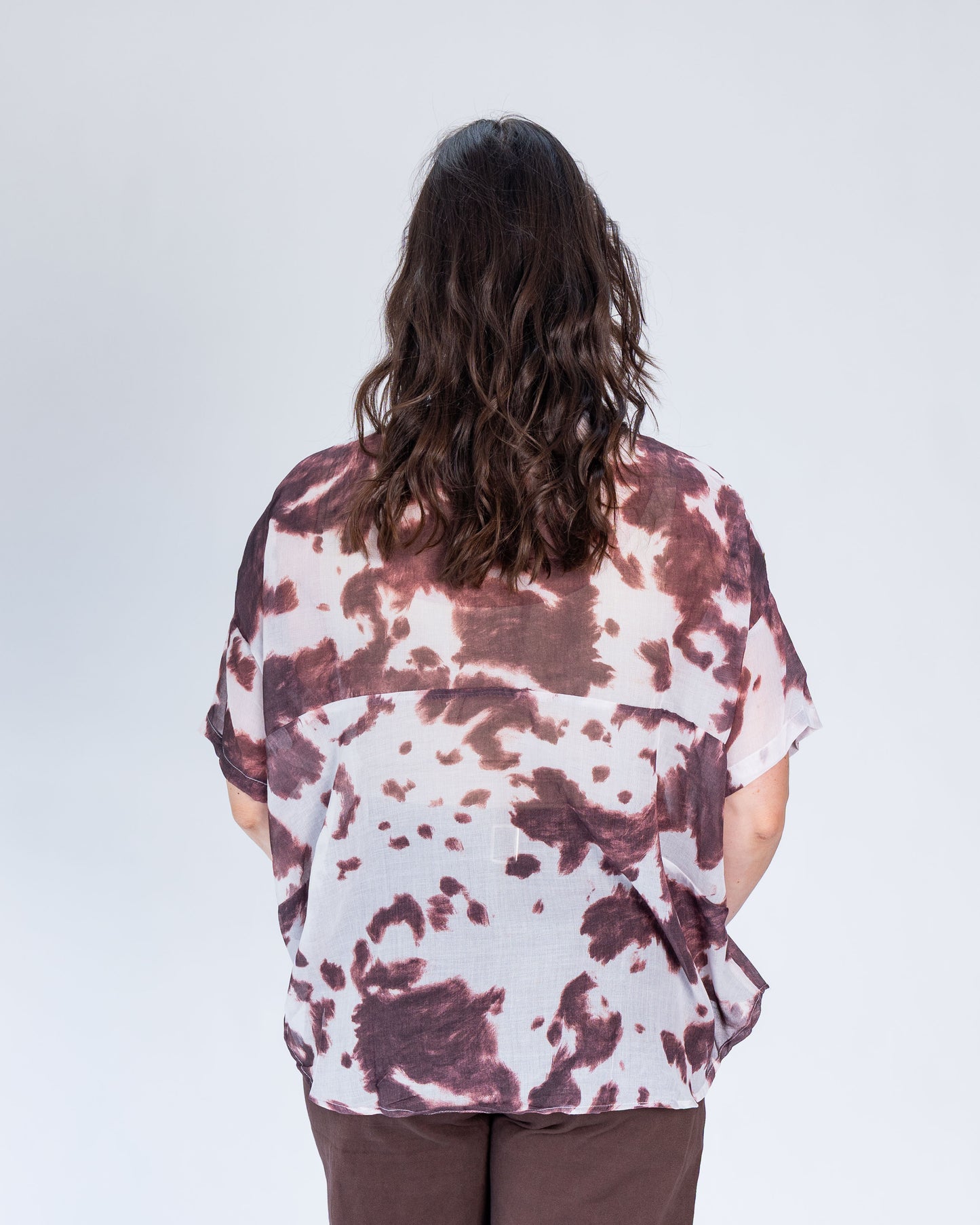 Blusa Print Debora Café