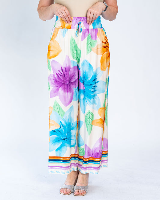 Pantalón BR Flores Multicolor