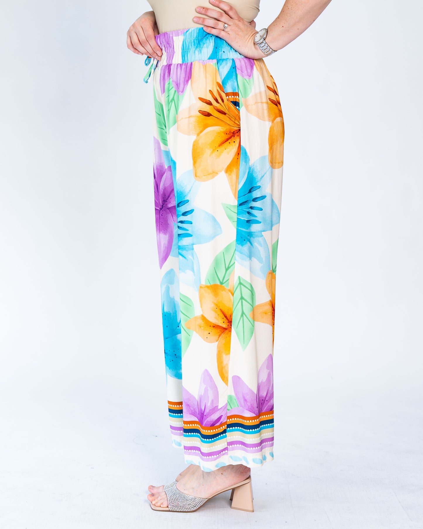 Pantalón BR Flores Multicolor