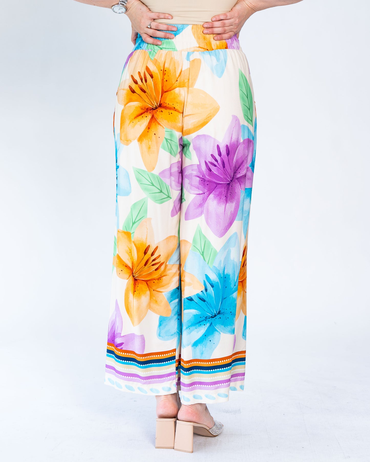 Pantalón BR Flores Multicolor