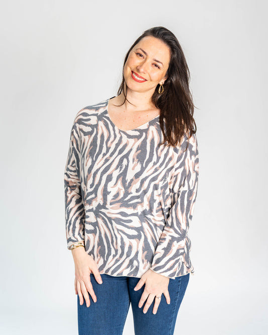 POLERA HILO BERNI CREMA