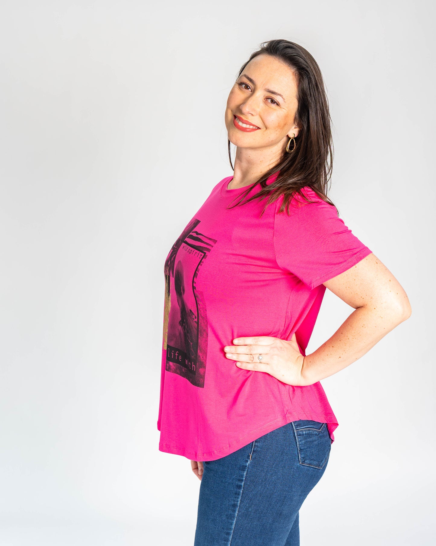 POLERA REWRITE MAGENTA