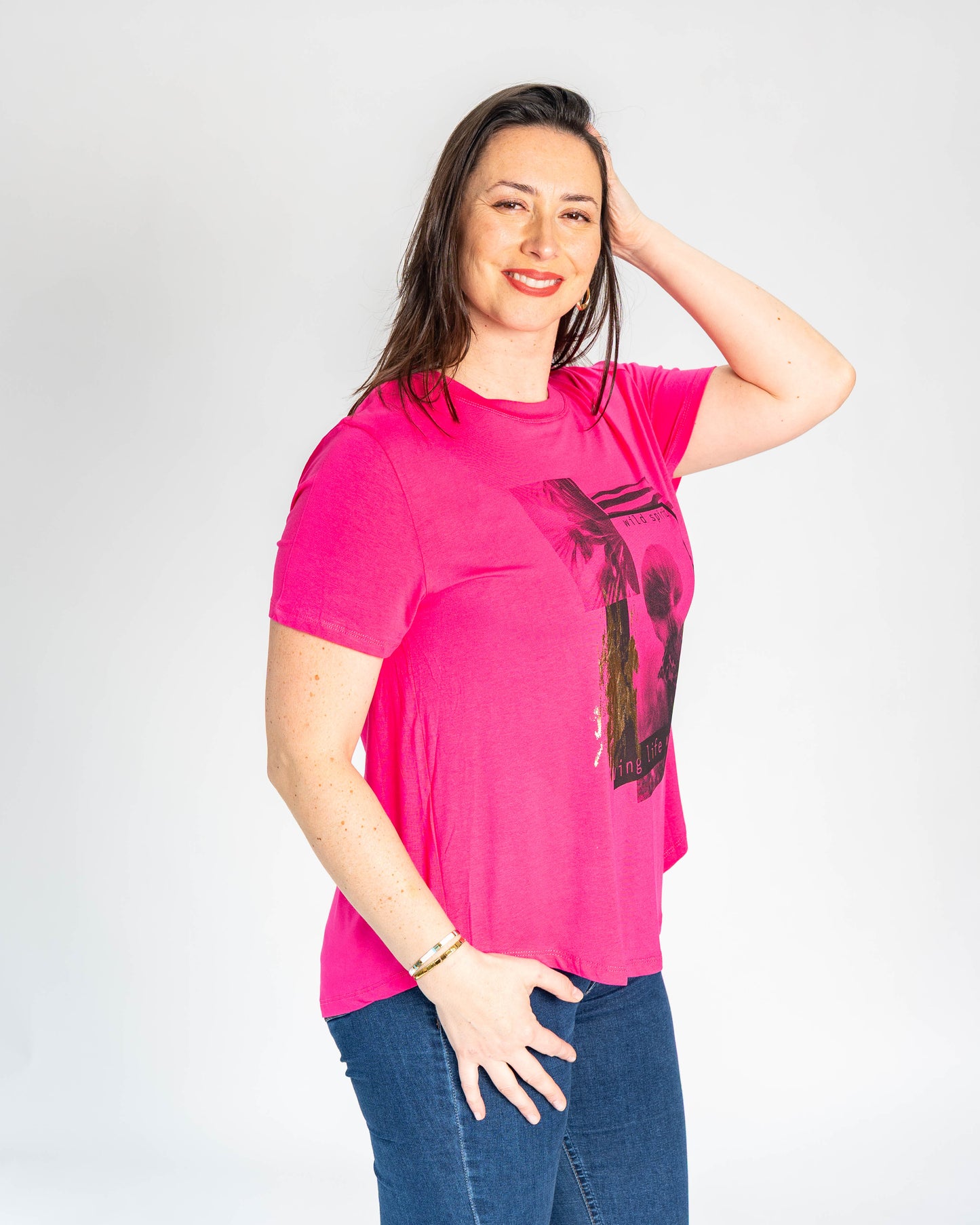 POLERA REWRITE MAGENTA