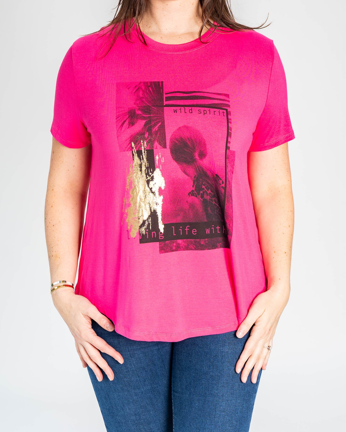 POLERA REWRITE MAGENTA