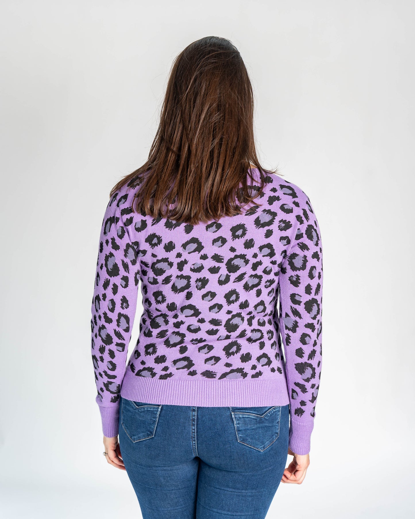 SWEATER NEON PRINT LILA