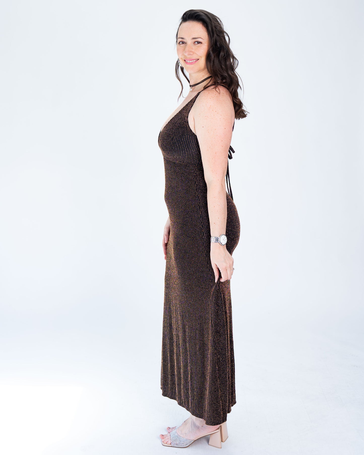 Vestido Give Fiesta Dorado