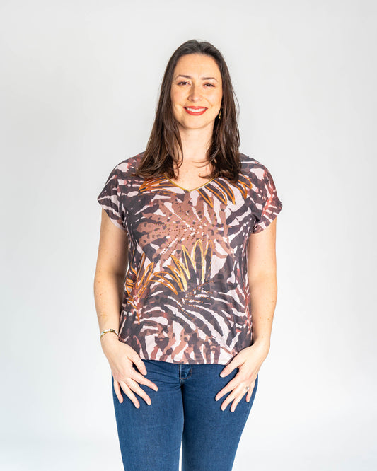 POLERA DAFNE PLATEADA BEIGE