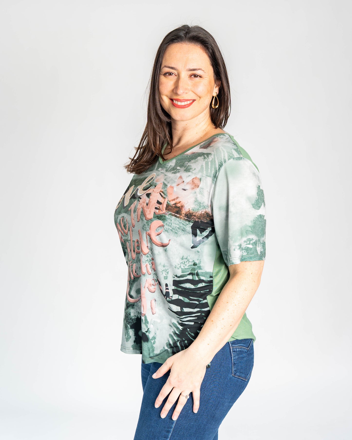 POLERA TAMARA LOVE VERDE