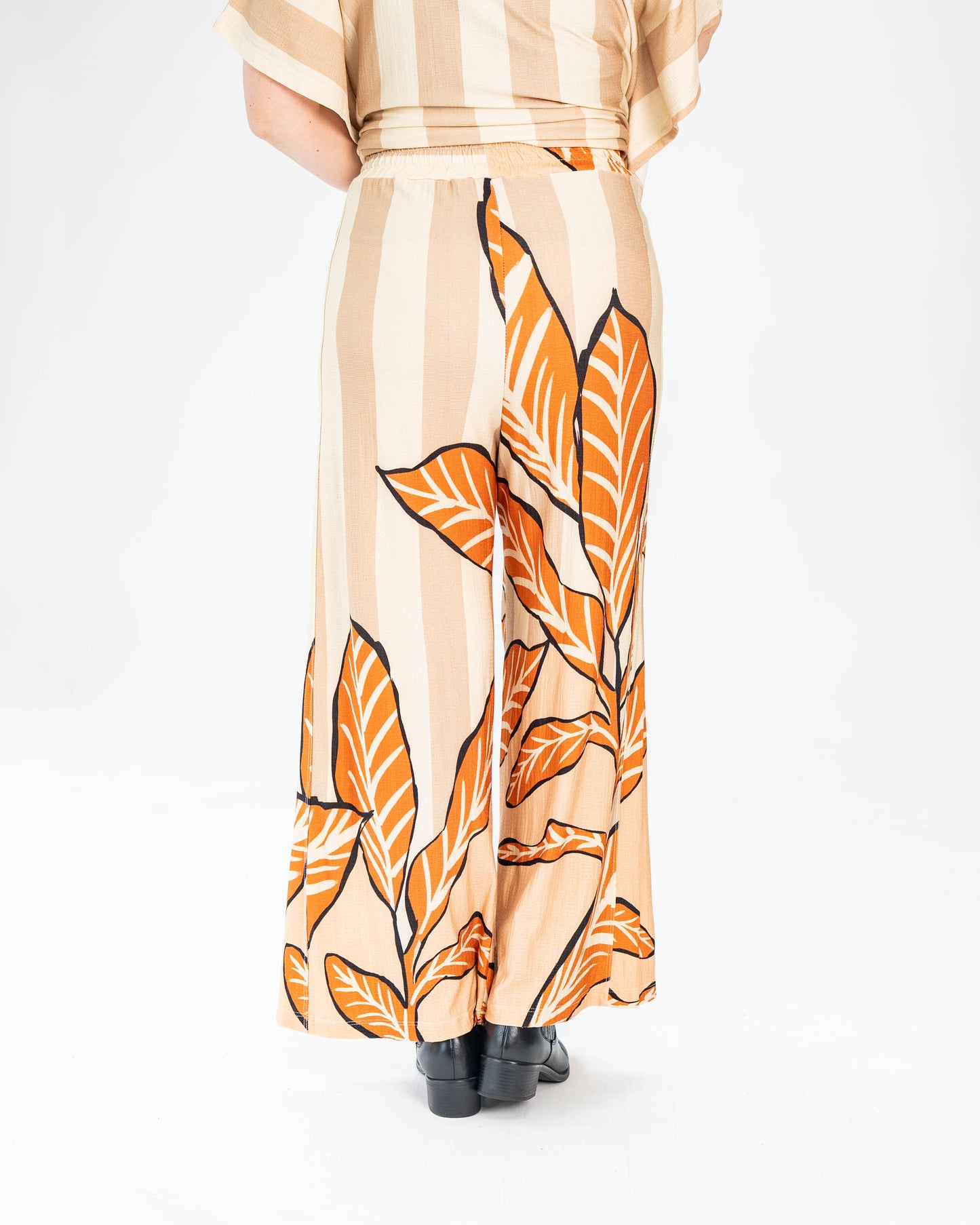 CONJUNTO AYLIN BRASIL BEIGE/NARANJO