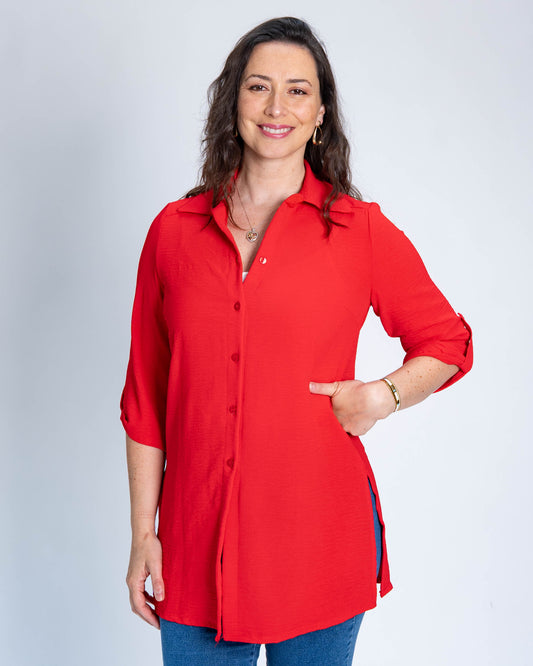 Blusón Liso Millie Rojo