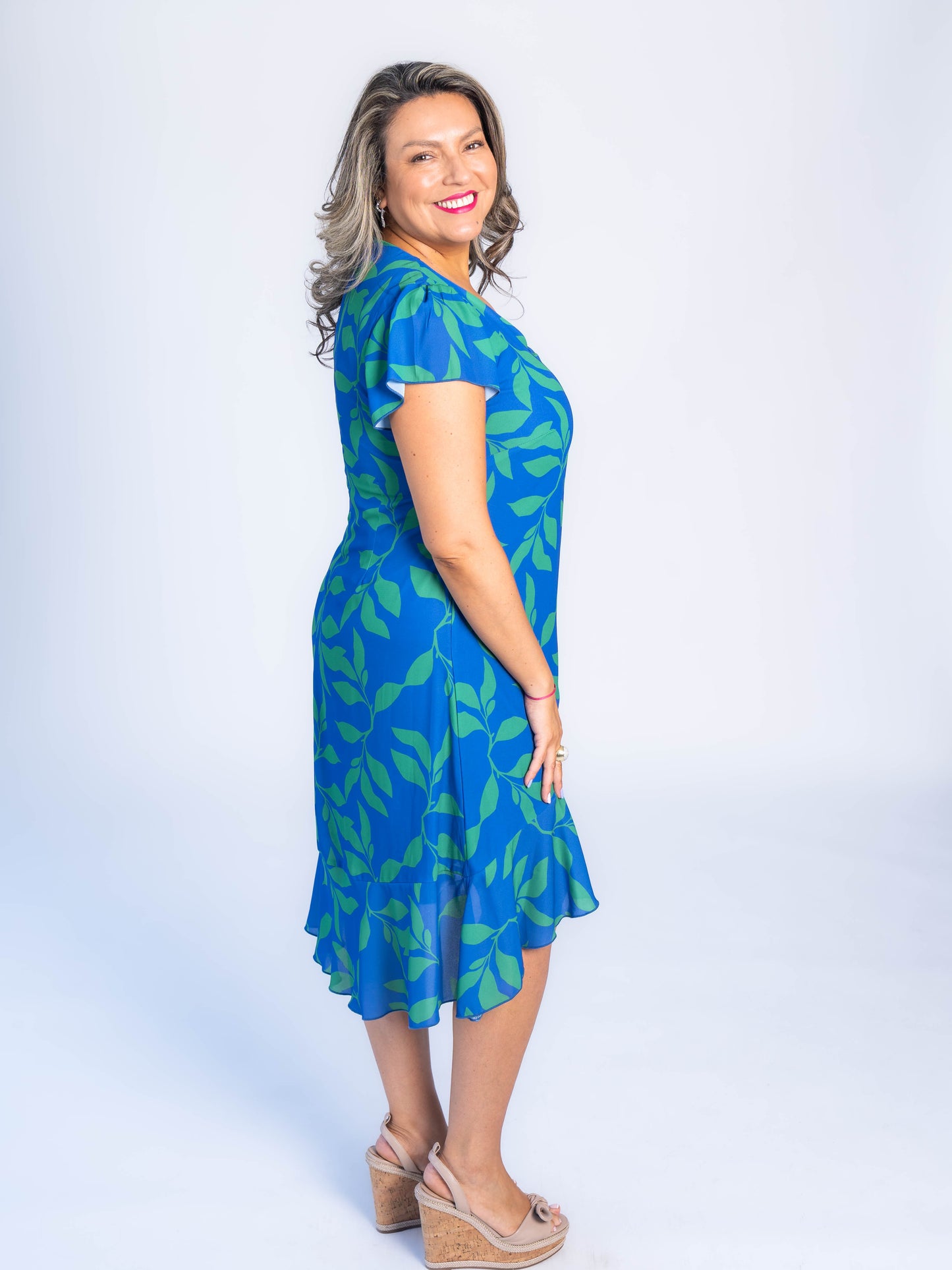 VESTIDO LARGO MARGARET AZUL