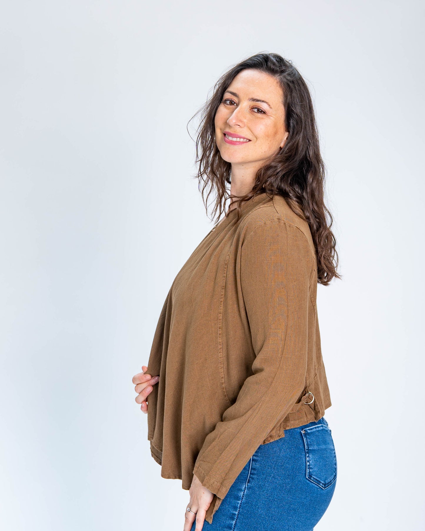 Tapado Simil lino Romi Café